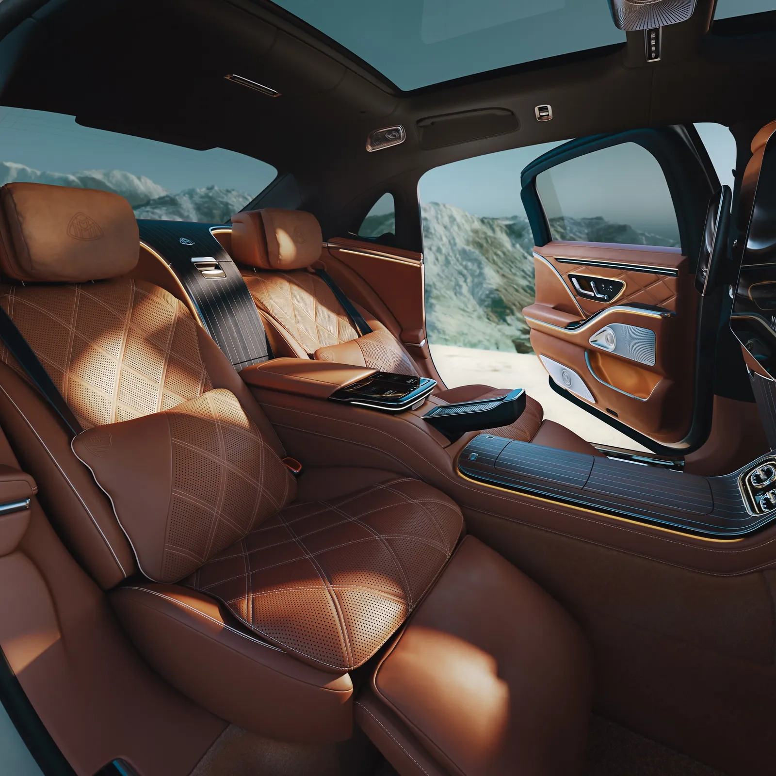 마이바흐 S-Class 뒷좌석